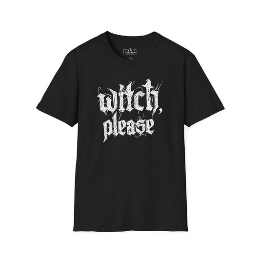 Witch, Please | Vintage Gothic Typography Graphic Shirt