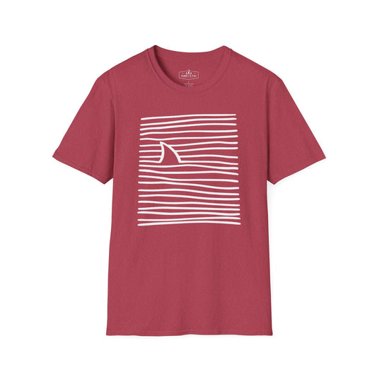 Minimal Shark Fin T-Shirt | Modern Coastal Ocean Graphic Tee
