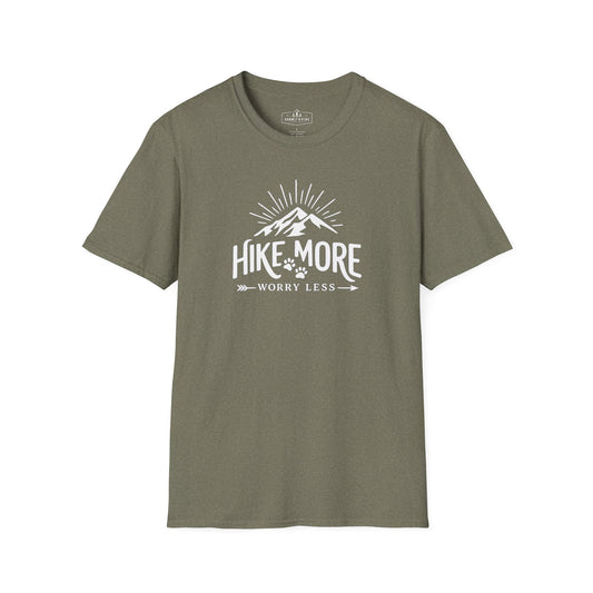 Hike More Worry Less | Mountain Hiking Graphic Shirt