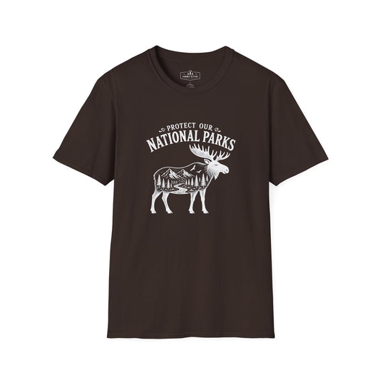 Protect Our National Parks T-Shirt | Moose Nature Graphic Tee