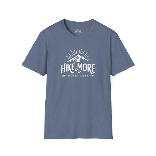 Hike More Worry Less | Mountain Hiking Graphic Shirt