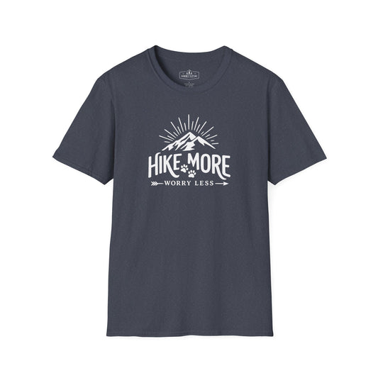 Hike More Worry Less | Mountain Hiking Graphic Shirt