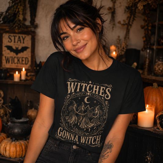 Witches Gonna Witch | Vintage Coven Graphic Shirt
