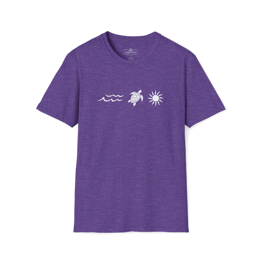 Sea Turtle T-Shirt | Minimal Coastal Beach Graphic Tee